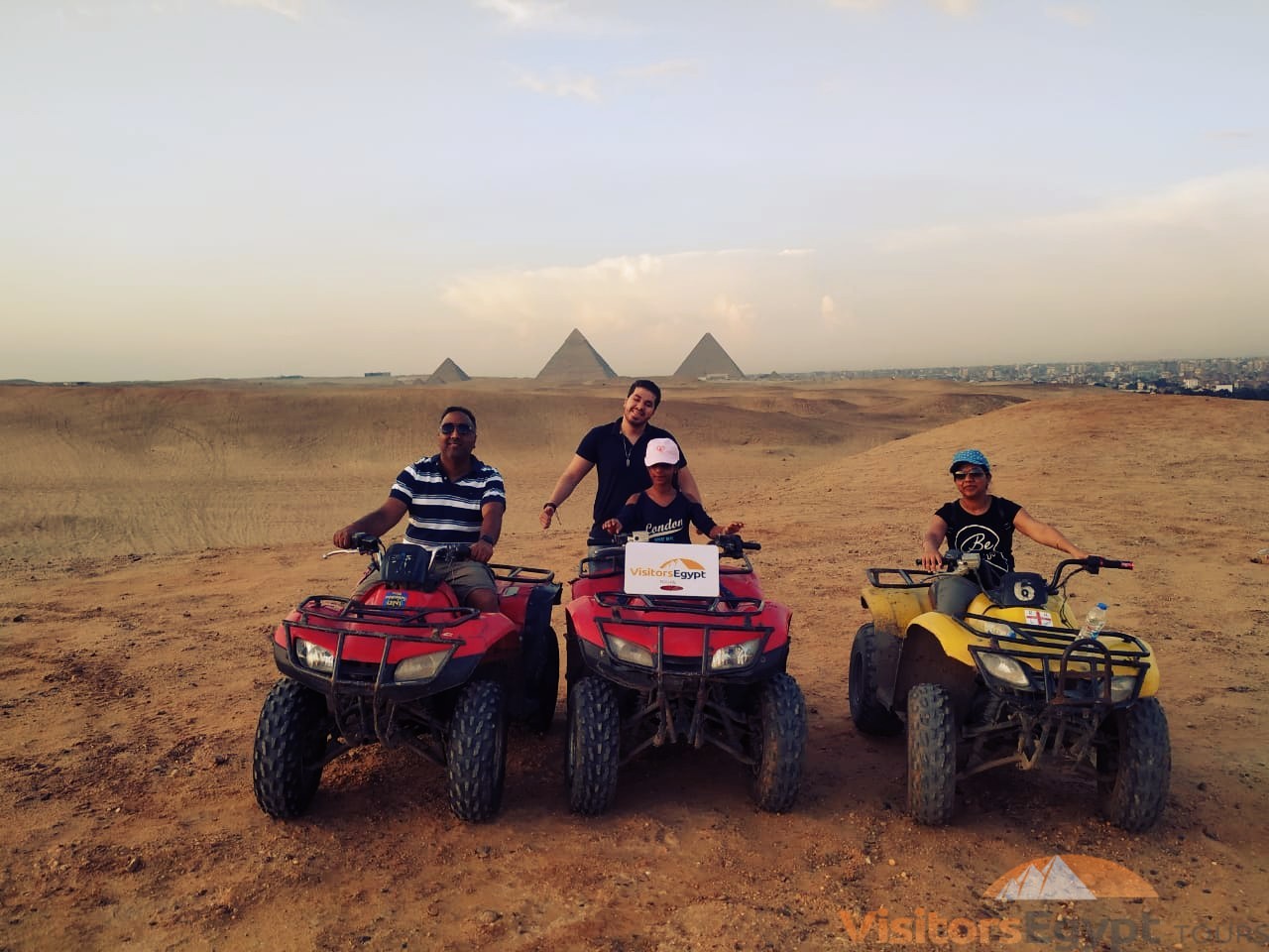 Desert Safari By Quad Bike Around The Pyramids Visitors Egypt Tours